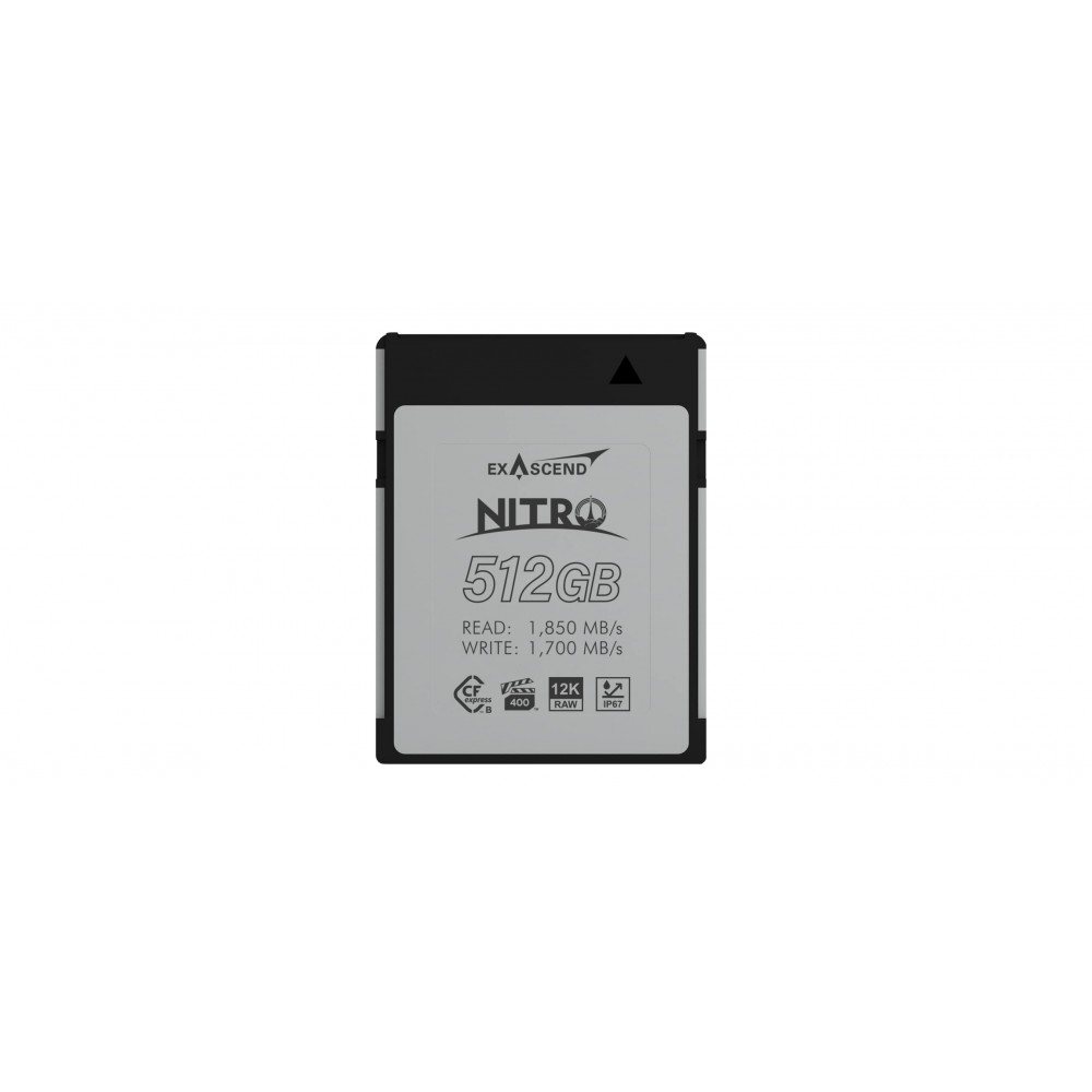 Exascend Nitro 512GB / 1TB CFexpress Type B Memory Card SD Exascend Nitro 512GB / 1TB CFexpress Type B Memory Card SD