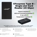 EXASCEND 4-in-1 Multi-Slot Card Reader / CFexpress Type B / CFast 2.0 / SD / Micro SD Card Readers EXASCEND 4-in-1 Multi-Slot Card Reader / CFexpress Type B / CFast 2.0 / SD / Micro SD Card Readers