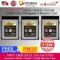 EXASCEND ESSENTIAL 128GB/256GB /512GB CFexpress MEMORY CARD TYPE-B (READ 1800MB/S WRITE 1400/1700MB/S) EXASCEND ESSENTIAL 128GB/256GB /512GB CFexpress MEMORY CARD TYPE-B (READ 1800MB/S WRITE 1400/1700MB/S)