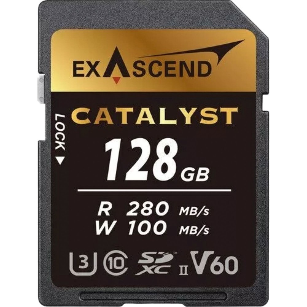 Exascend 128GB / 256GB / 512GB Catalyst UHS-II SDXC V60 Memory SD Card Exascend 128GB / 256GB / 512GB Catalyst UHS-II SDXC V60 Memory SD Card