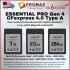Exascend ESSENTIAL PRO Gen 4 CFexpress 4.0 Type A Cards 1TB / 512GB / 256GB