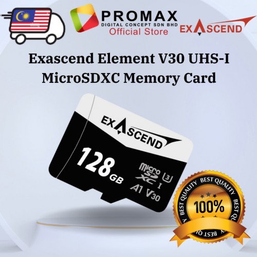 Exascend Element V30 128gb UHS-I microSDXC Memory card Sd