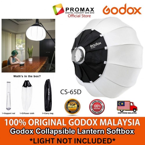 Godox Collapsible Lantern Softbox CS-65D 65CM 100% Original GODOX Malaysia