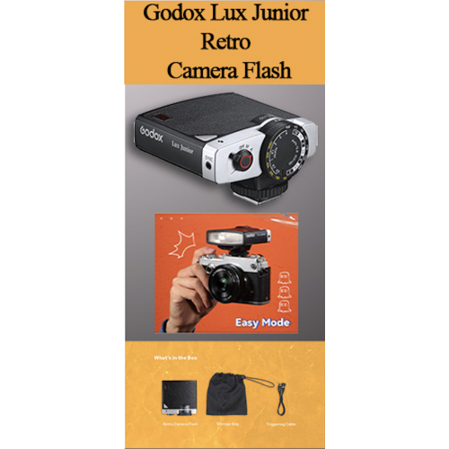Godox Lux Junior Retro Camera Flash 100% Original GODOX Malaysia