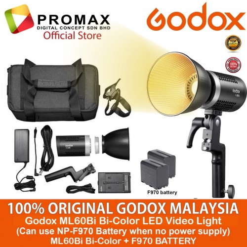 Godox ML60Bi color LED Video Light  Silent Mode Potent