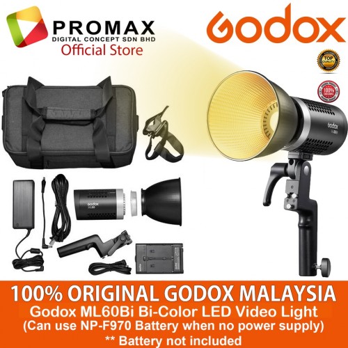Godox ML60Bi color LED Video Light  Silent Mode Potent