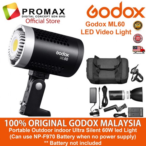 Godox ML60 LED Video Light Silent Mode Potent