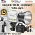 Godox ML60II Bi 70W Bi-Color Portable LED Video Light with AK-B01 NP-F Battery Grid