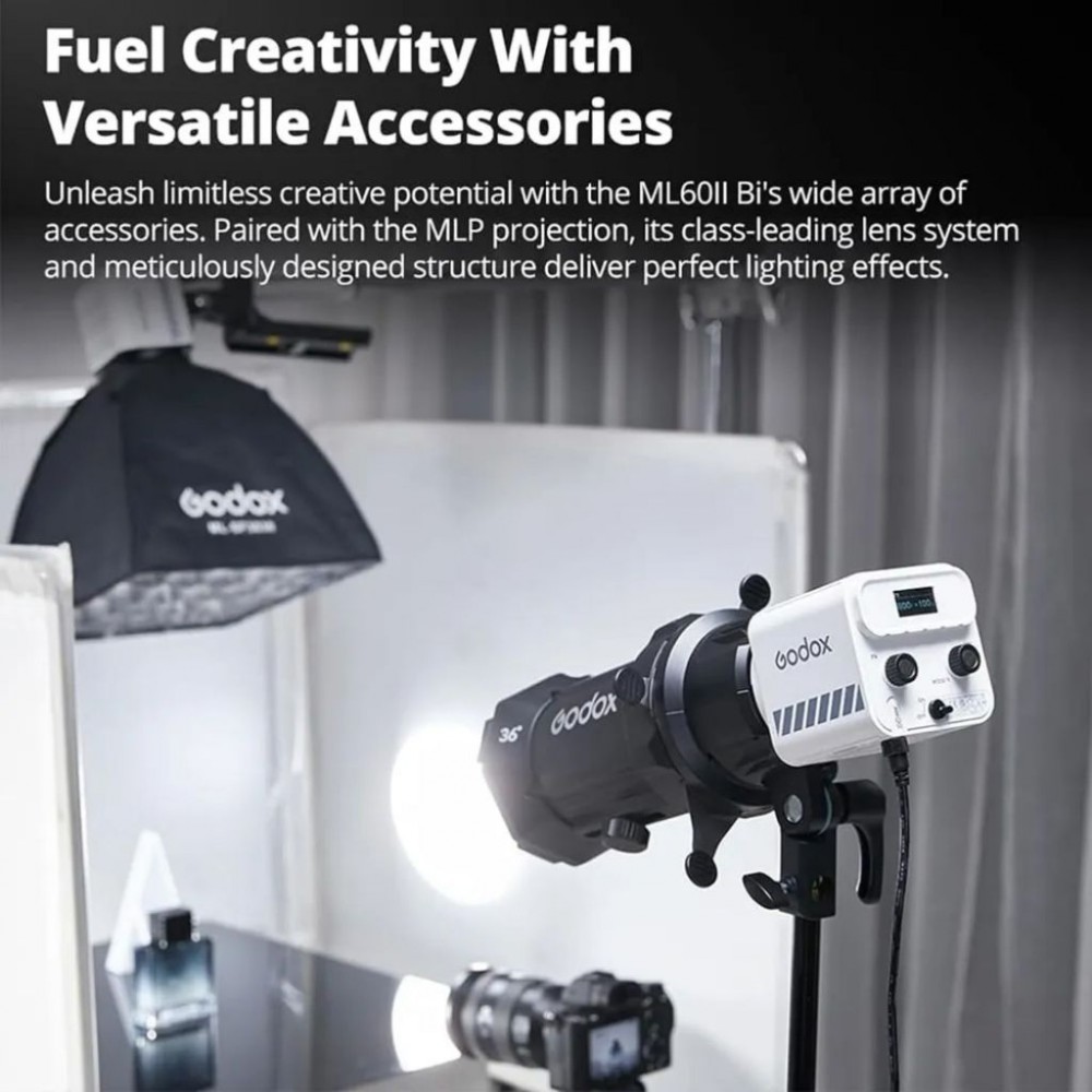 Godox ML60II Bi 70W Bi-Color Portable LED Video Light Godox ML60II Bi 70W Bi-Color Portable LED Video Light