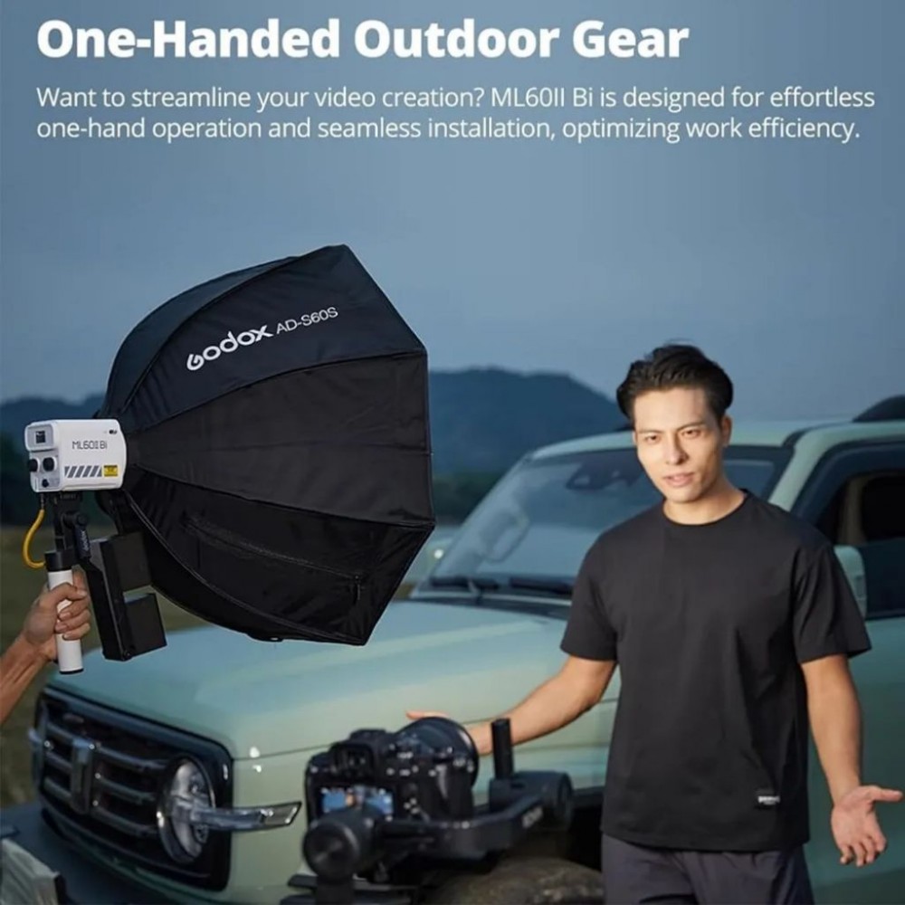Godox ML60II Bi 70W Bi-Color Portable LED Video Light Godox ML60II Bi 70W Bi-Color Portable LED Video Light