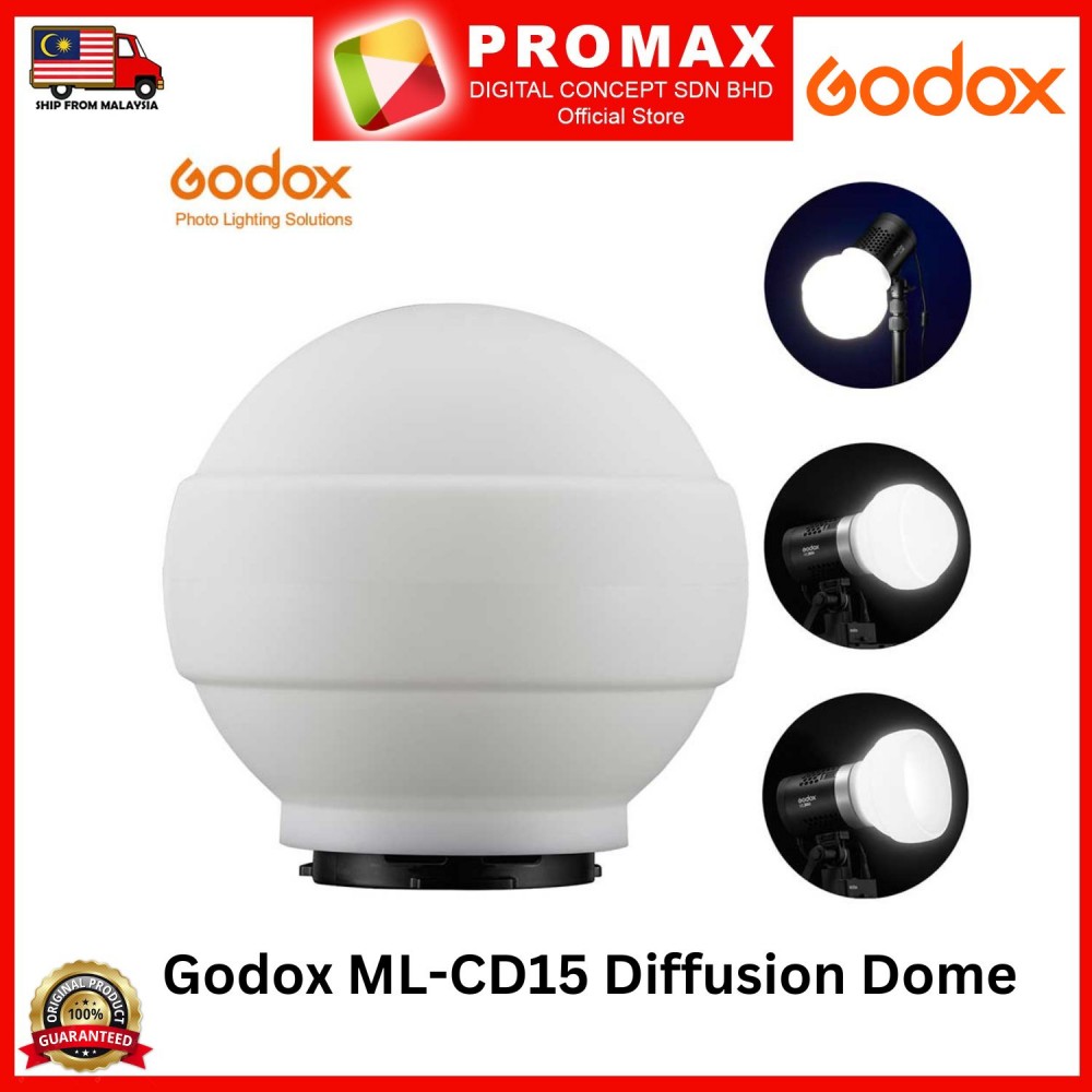 Godox ML-CD15 Diffusion Dome for ML30 ML60 V1 V850III V860III TT685 AD300PRO Godox ML-CD15 Diffusion Dome for ML30 ML60 V1 V850III V860III TT685 AD300PRO