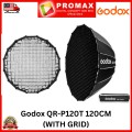 Godox QR-P120T 120CM Quickly Release Parabolic Softbox Bowens Mount With Grid Godox QR-P120T 120CM Quickly Release Parabolic Softbox Bowens Mount With Grid