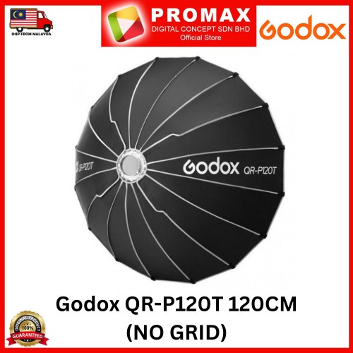 Godox QR-P120T 120CM Quickly Release Parabolic Softbox Bowens Mount With Grid