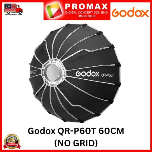 Godox QR-P60T 60CM Quickly Release Parabolic Softbox Bowens Mount With Grid