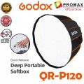 Original Godox QR-P120 120CM Quickly Release Parabolic Deep Softbox Bowens Mount Studio Flash