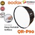 Original Godox QR-P90 90CM Quickly Release Parabolic Deep Softbox Bowens Mount Studio Flash