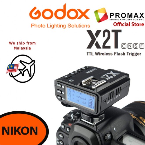 GODOX X2T Trigger TTL ( Fuji , Sony , Nikon , Olympus , Canon ) 100% Original Malaysia