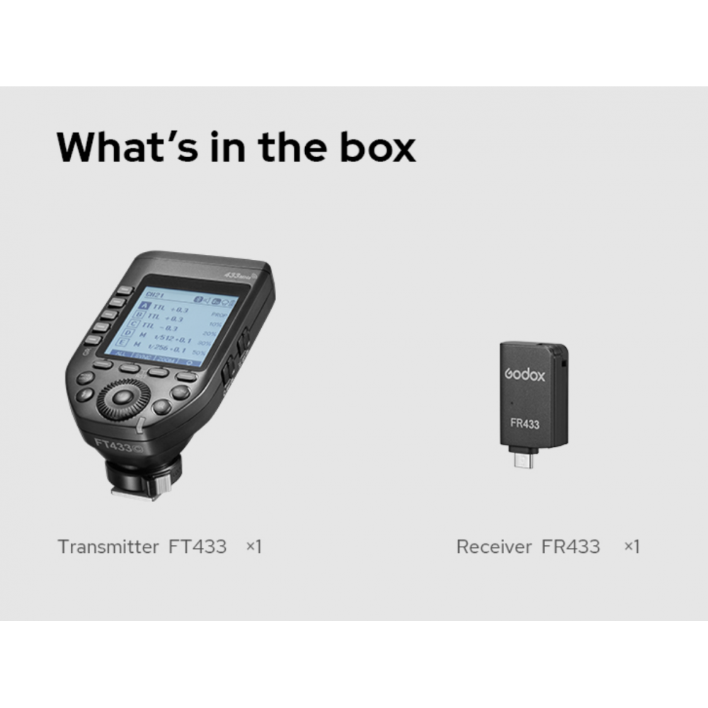 Godox FT433 TTL Wireless Flash Trigger for Canon, Sony, Nikon Godox FT433 TTL Wireless Flash Trigger for Canon, Sony, Nikon