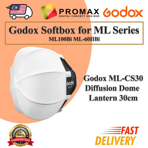 Godox Softbox ML-CS30 Modifier Diffusion Dome Octa for ML100Bi ML-60IIBi