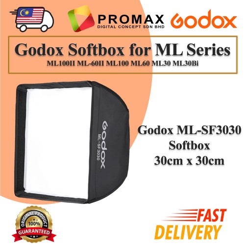 Godox Softbox ML-SF3030 Modifier Diffusion Dome Octa for ML100II ML-60II ML100 ML60 ML30 ML30Bi