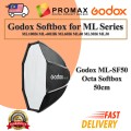 Godox Softbox ML-SF50 Modifier Diffusion Dome Octa for ML100Bi ML-60IIBi ML60Bi ML60 ML30Bi ML30 Godox Softbox ML-SF50 Modifier Diffusion Dome Octa for ML100Bi ML-60IIBi ML60Bi ML60 ML30Bi ML30