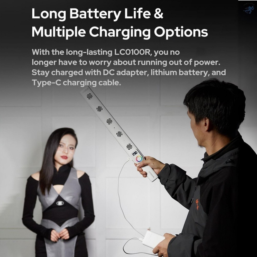 Godox LC1000R Handheld RGB Light Stick 100W LED Video Light Wand 2500K-8500K Godox LC1000R Handheld RGB Light Stick 100W LED Video Light Wand 2500K-8500K
