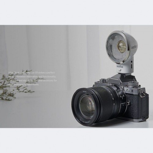 Godox LUX ELF Retro Camera Flash with 7.4V 350mAh Lithium Battery and Convenient Charging