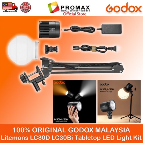 Godox Litemons LC30D LC30 Bio Tabletop LED Light Kit for content creators, tabletop product shooters, vloggers