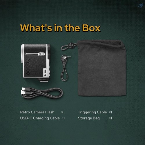 Godox Lux Cadet Retro Camera Flash GN10 6200K±300K Color Temperature Auto & Manual