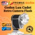 Godox Lux Cadet Retro Camera Flash GN10 6200K±300K Color Temperature Auto & Manual