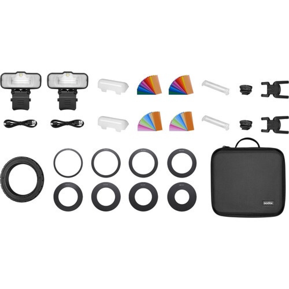 Godox MF12-K2 Macro Flash 2 Light Kit 100% MF12 Original Godox Malaysia Godox MF12-K2 Macro Flash 2 Light Kit 100% MF12 Original Godox Malaysia