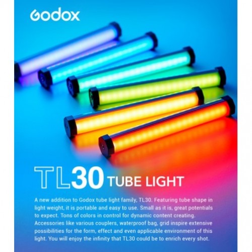Godox TL30 Pavo Tube Light RGB Color Photography Light Handheld Light Stick with APP Remote Control