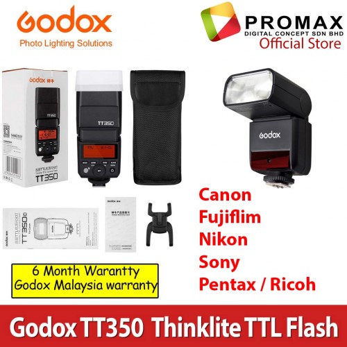 Godox TT350 CANON SONY FUJIFILM RICOH Mini Thinklite Portable Speedlite Wireless