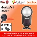 Godox V1 Flash Speedlight Round TTL Li-ion Batt HSS for Canon, Nikon, Sony, Fuji and Olympus Panasonic Godox V1 Flash Speedlight Round TTL Li-ion Batt HSS for Canon, Nikon, Sony, Fuji and Olympus Panasonic