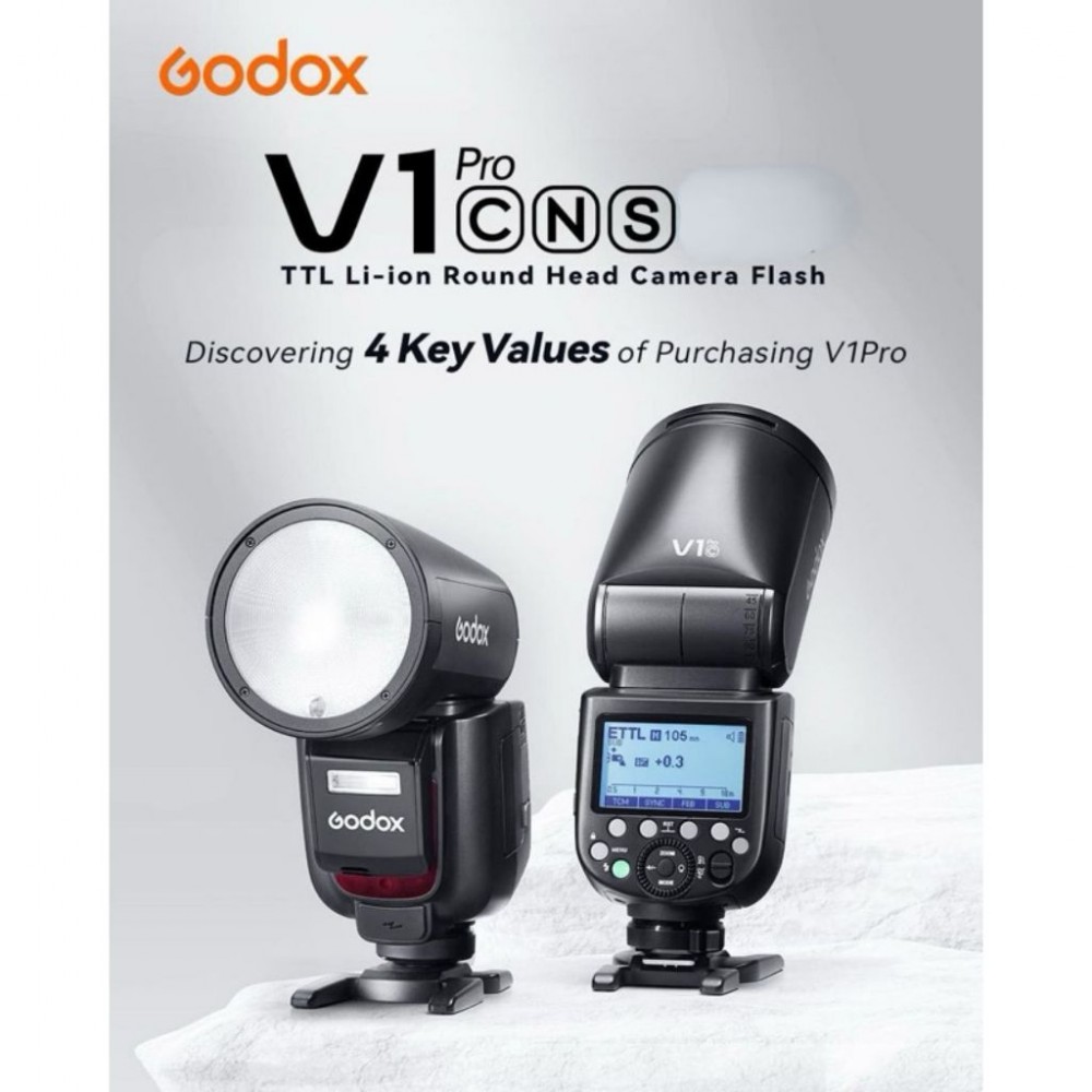 Godox V1Pro Flash Speedlight Round TTL Li-ion Godox V1Pro Flash Speedlight Round TTL Li-ion
