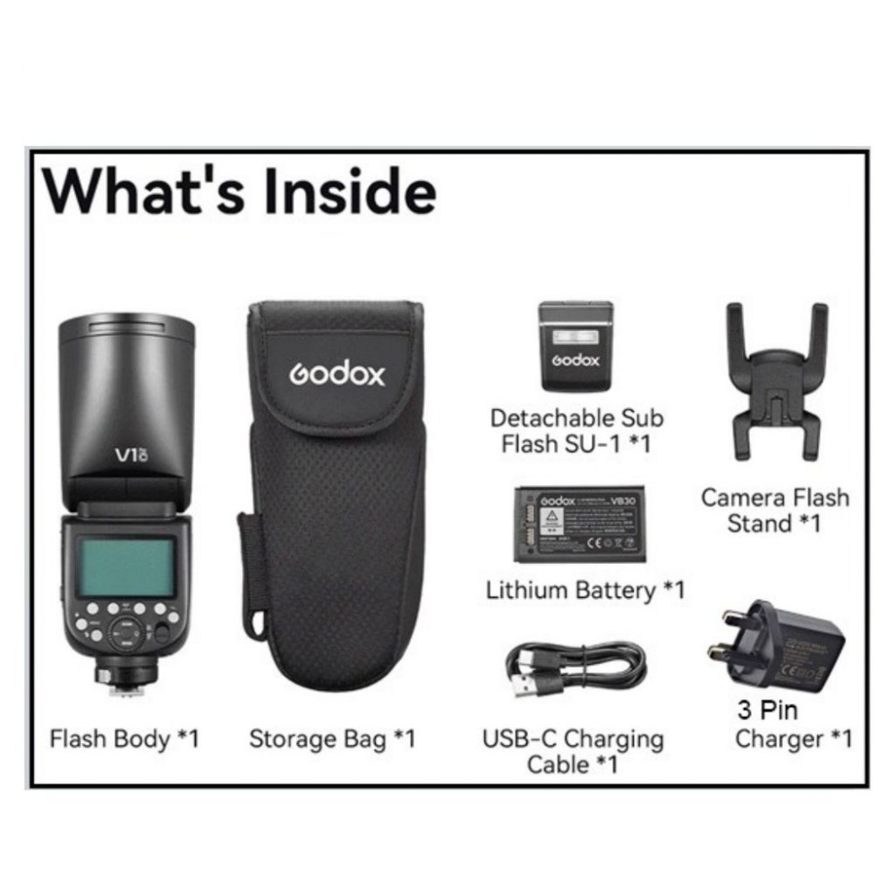 Godox V1Pro Flash Speedlight Round TTL Li-ion Godox V1Pro Flash Speedlight Round TTL Li-ion