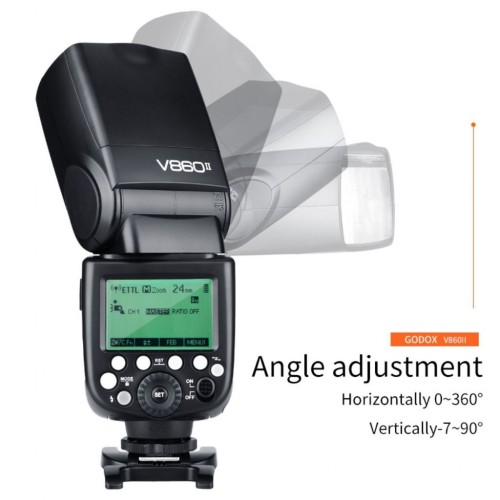 Godox V860II TTL Li-on Battery Camera Flash Speedlight for Sony / Canon / Fuji / Nikon Mount