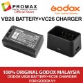 Godox VB26 Battery & VC26 Charger For Godox V1 / V860 III Speedlight Flash 100% Original Godox Godox VB26 Battery & VC26 Charger For Godox V1 / V860 III Speedlight Flash 100% Original Godox