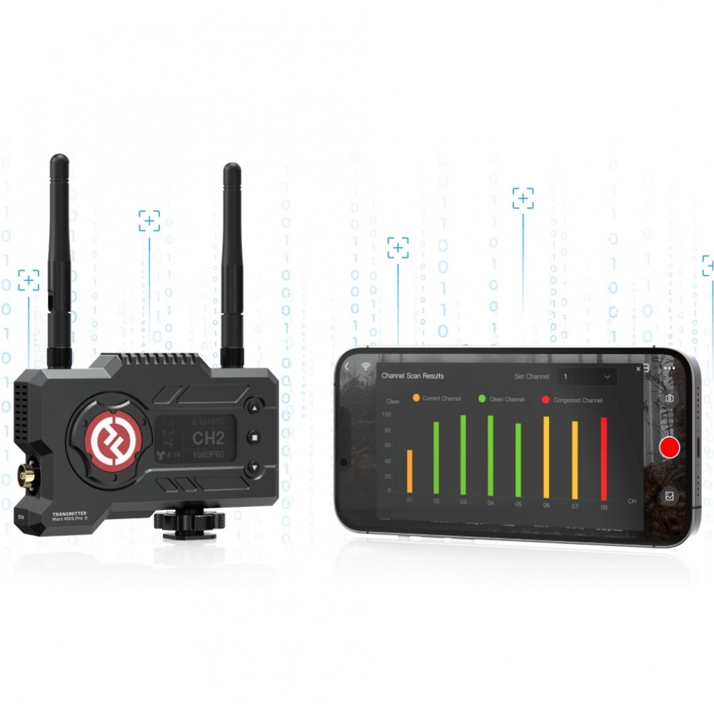 Hollyland Mars 400s Pro II Multi-Platform iOS Android Wireless Live Full HD Transmitter/Receiver Set Hollyland Mars 400s Pro II Multi-Platform iOS Android Wireless Live Full HD Transmitter/Receiver Set