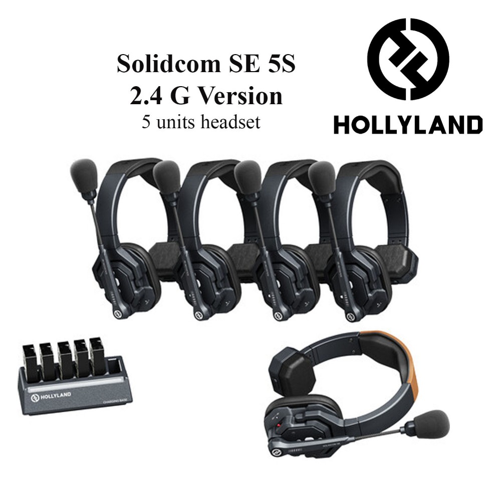 Hollyland Solidcom SE Wireless Waterproof Headset Intercom System with Noise Cancellation (3 - 8 units) Hollyland Solidcom SE Wireless Waterproof Headset Intercom System with Noise Cancellation (3 - 8 units)