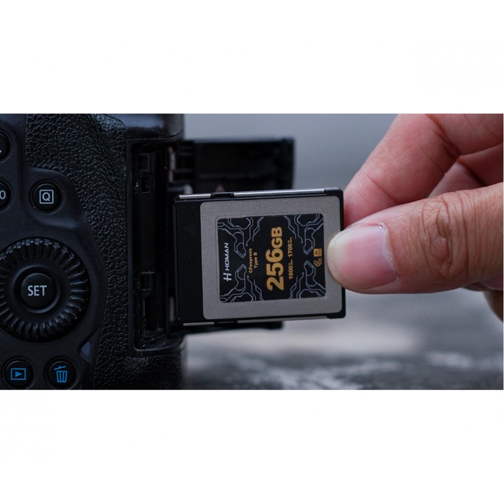 HOMAN CFEXPRESS CARD TYPE-B MEMORY CARD FOR FULL HD, 8K+ RAW VIDEO / PHOTO - 256GB / 512GB / 1TB / 2TB CF EXPRESS TYPE B HOMAN CFEXPRESS CARD TYPE-B MEMORY CARD FOR FULL HD, 8K+ RAW VIDEO / PHOTO - 256GB / 512GB / 1TB / 2TB CF EXPRESS TYPE B