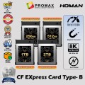 HOMAN CFEXPRESS CARD TYPE-B MEMORY CARD FOR FULL HD, 8K+ RAW VIDEO / PHOTO - 256GB / 512GB / 1TB / 2TB CF EXPRESS TYPE B HOMAN CFEXPRESS CARD TYPE-B MEMORY CARD FOR FULL HD, 8K+ RAW VIDEO / PHOTO - 256GB / 512GB / 1TB / 2TB CF EXPRESS TYPE B