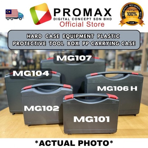 Hard Case Equipment Plastic Protective Tool Box pp carrying case with Pluck Foam