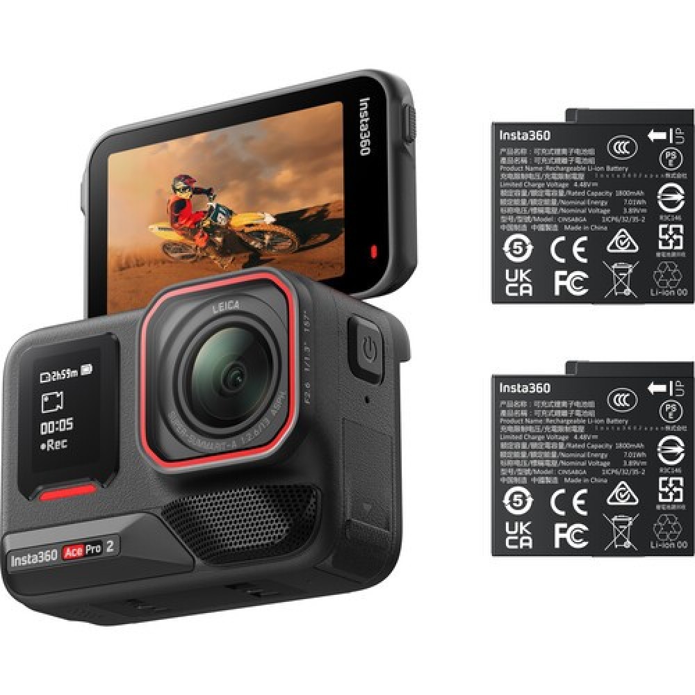 Insta360 Ace Pro 2 Action Camera Battery Bundle / Standard Bundle (Original Insta360) Insta360 Ace Pro 2 Action Camera Battery Bundle / Standard Bundle (Original Insta360)