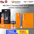 K&F Concept APS-C / Full Frame sensor cleaning swab / sensor cleaning swabs kit for camera sensor K&F Concept APS-C / Full Frame sensor cleaning swab / sensor cleaning swabs kit for camera sensor