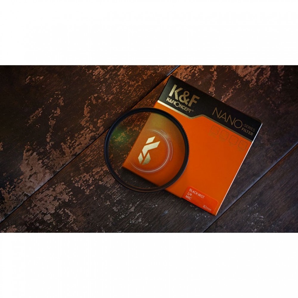 K&F Concept Nano-X Black Mist Diffusion 1/4 Special Effect Soft Filter Double Side Multi-Coated Waterproof K&F Concept Nano-X Black Mist Diffusion 1/4 Special Effect Soft Filter Double Side Multi-Coated Waterproof