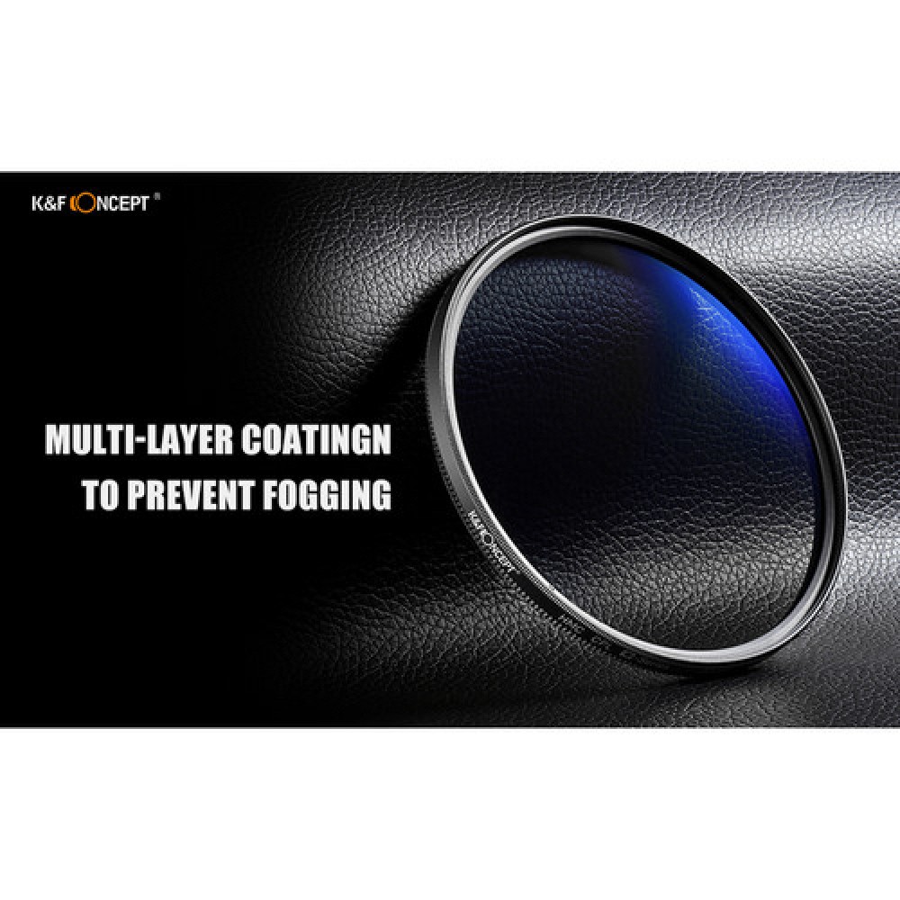 K&F Concept C-Series Slim Multicoated CPL Circular Polarizer Filter BLUE COATING K&F Concept C-Series Slim Multicoated CPL Circular Polarizer Filter BLUE COATING