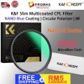 K&F Concept Nano-X Series CPL circular polarizer Filter K&F Concept Nano-X Series CPL circular polarizer Filter