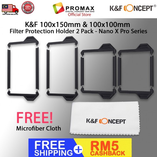 K&F Concept 100x100mm 100x150mm Filter Protection Frame 2 Pack - Nano X Pro Series for GND ND Reverse GND