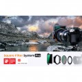 K&F Square Filter Holder System Pro Kit (Filter Holder + 95mm CPL + Square ND1000[10stops] Filter + 4 Rings